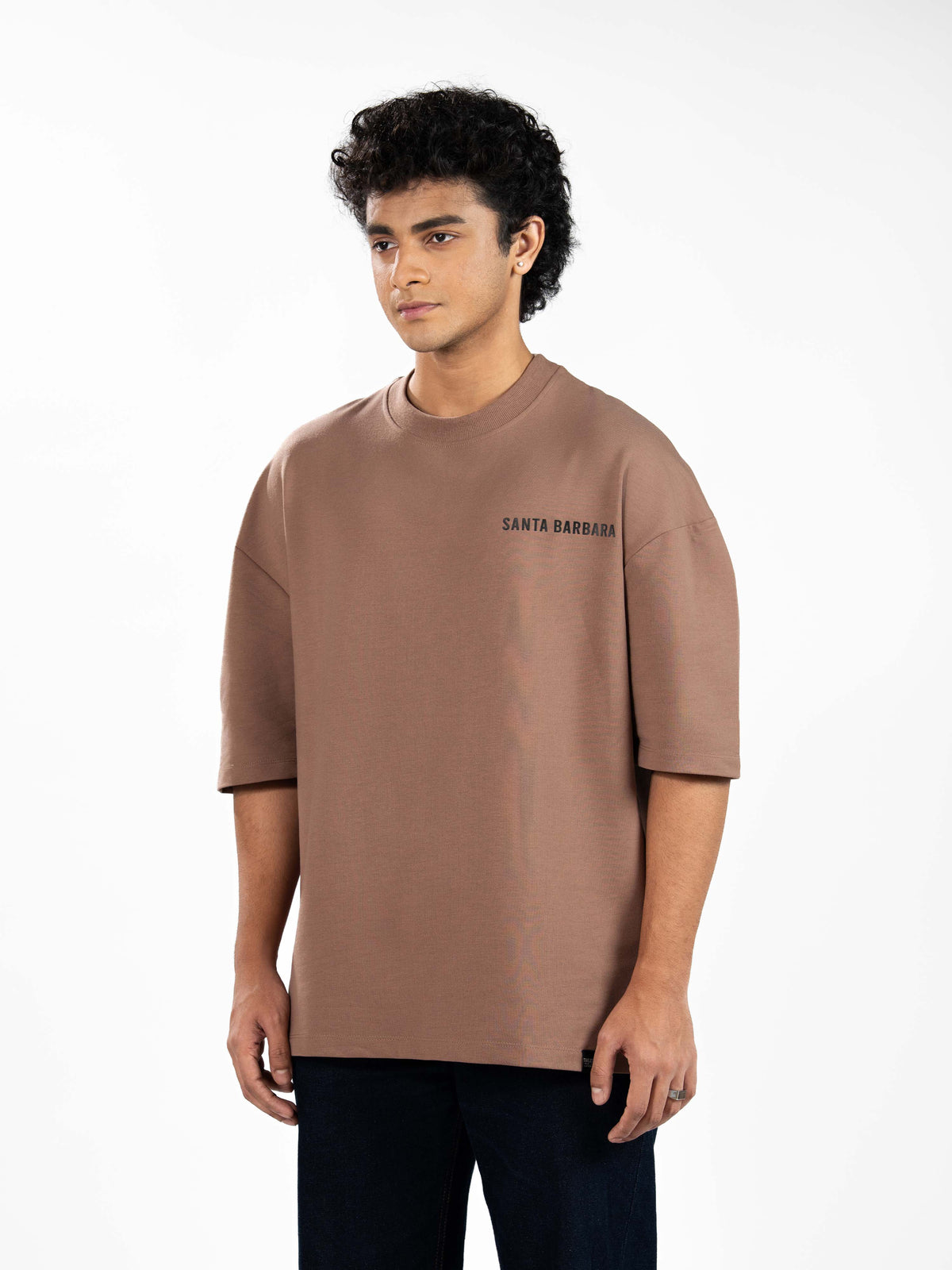 Men’s Oversized Drop Shoulder Graphic T-Shirt – Short Sleeve Crew Neck Tee | Casual Streetwear Top with Front & Back Print