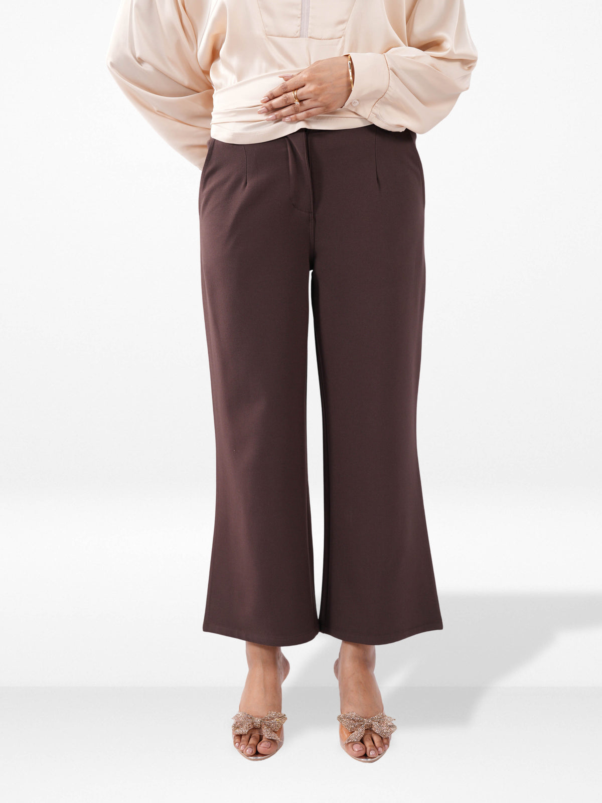 Women’s Wide Leg Pants – Lightweight Breathable Summer Trousers | Casual Relaxed Fit Bottom Wear