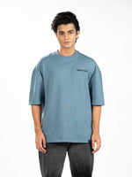 Men’s Oversized Drop Shoulder Graphic T-Shirt – Short Sleeve Crew Neck Tee | Casual Streetwear Top with Front & Back Print