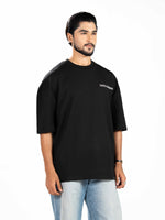 Men’s Oversized Drop Shoulder Graphic T-Shirt – Short Sleeve Crew Neck Tee | Casual Streetwear Top with Front & Back Print