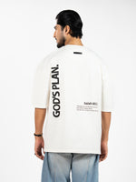 Men’s Oversized Drop Shoulder Graphic T-Shirt – Short Sleeve Crew Neck Tee | Casual Streetwear Top with Front & Back Print