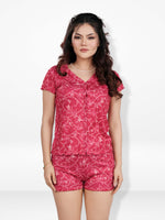 Women's Pajama Sets Button Down Short Sleeve Shirt and Shorts 2 Piece Summer Outfits Lounge Sets