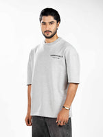 Men’s Oversized Drop Shoulder Graphic T-Shirt – Short Sleeve Crew Neck Tee | Casual Streetwear Top with Front & Back Print