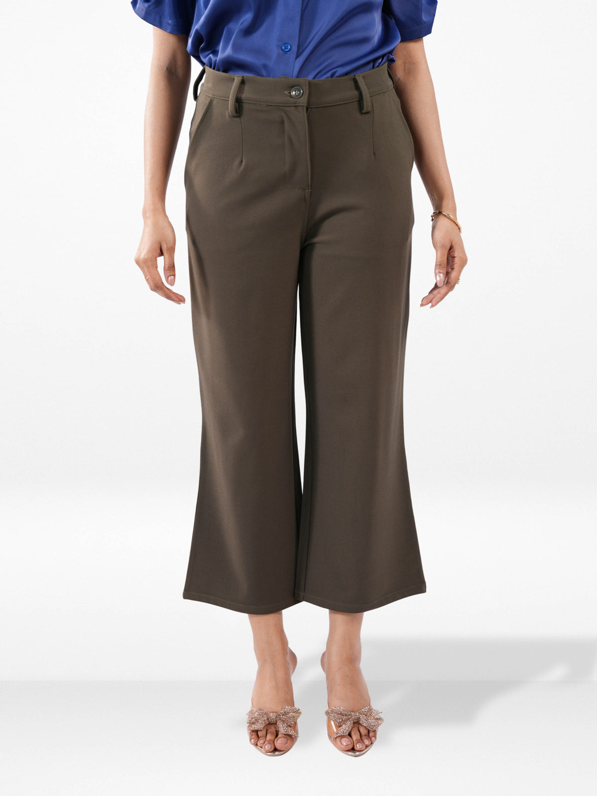 Women’s Wide Leg Pants – Lightweight Breathable Summer Trousers | Casual Relaxed Fit Bottom Wear