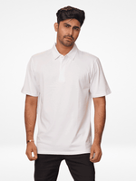 Men's Regular-Fit Mercerized Cotton Polo Shirt White