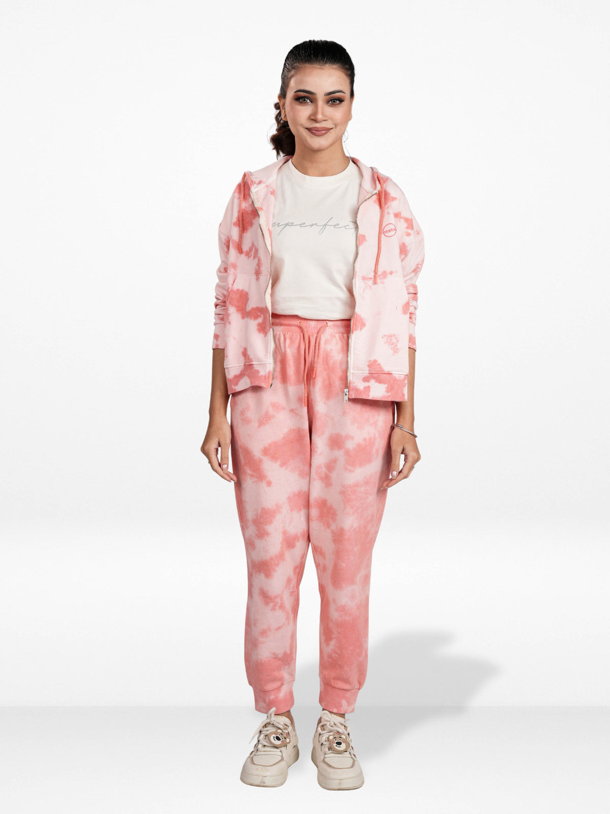 Women’s Tie-Dye Hoodie & Jogger Set – 2 Piece Loungewear Outfit | Soft Casual Tracksuit, Comfy Hooded Sweatshirt & Pants