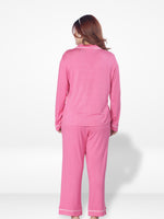 Women Printed Night Suit Set of Shirt & Pyjama, Night wear Dress | Long Sleeve