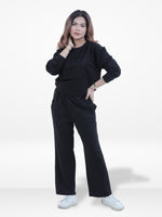 Women’s Two-Piece Sweatshirt Set – Long Sleeve Top & Jogger Pants, Comfortable & Stylish Lounge Wear
