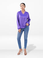 Women’s Satin Top – Soft Shiny | Fashionable Party & Everyday Wear