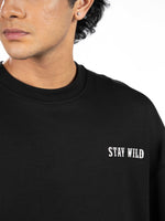 Men’s Oversized Drop Shoulder Graphic T-Shirt – Short Sleeve Crew Neck Tee | Casual Streetwear Top with Front & Back Print