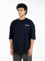 Men’s Oversized Drop Shoulder Graphic T-Shirt – Short Sleeve Crew Neck Tee | Casual Streetwear Top with Front & Back Print