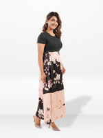 Women’s All Over Printed Maxi Skirt – Summer Pleated High Waist Casual Long Skirt