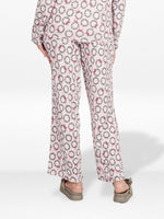 Women's Floral Printed Wide Leg Pants – Soft Yummy Rib Casual Trousers