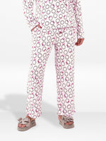 Women’s Printed Pajama Pants | Soft & Stretchy Sleepwear Trousers | Elastic Waist Lounge Pants | Yummy Rib Fabric - Blushing Bride