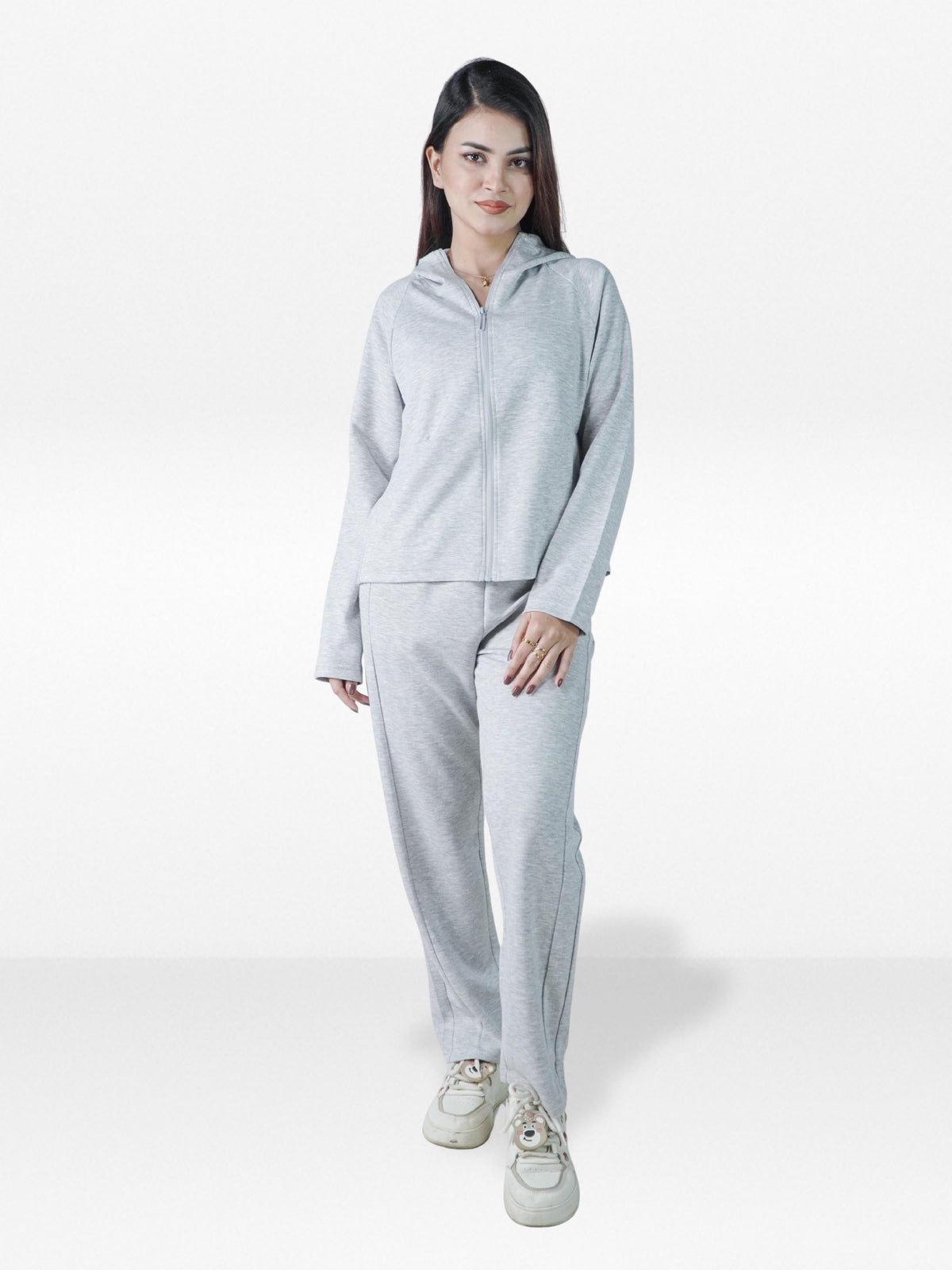 Women’s Cropped Zip-Up Hoodie – Long Sleeve Hoodie with Zipper, Casual & Stylish Everyday Wear