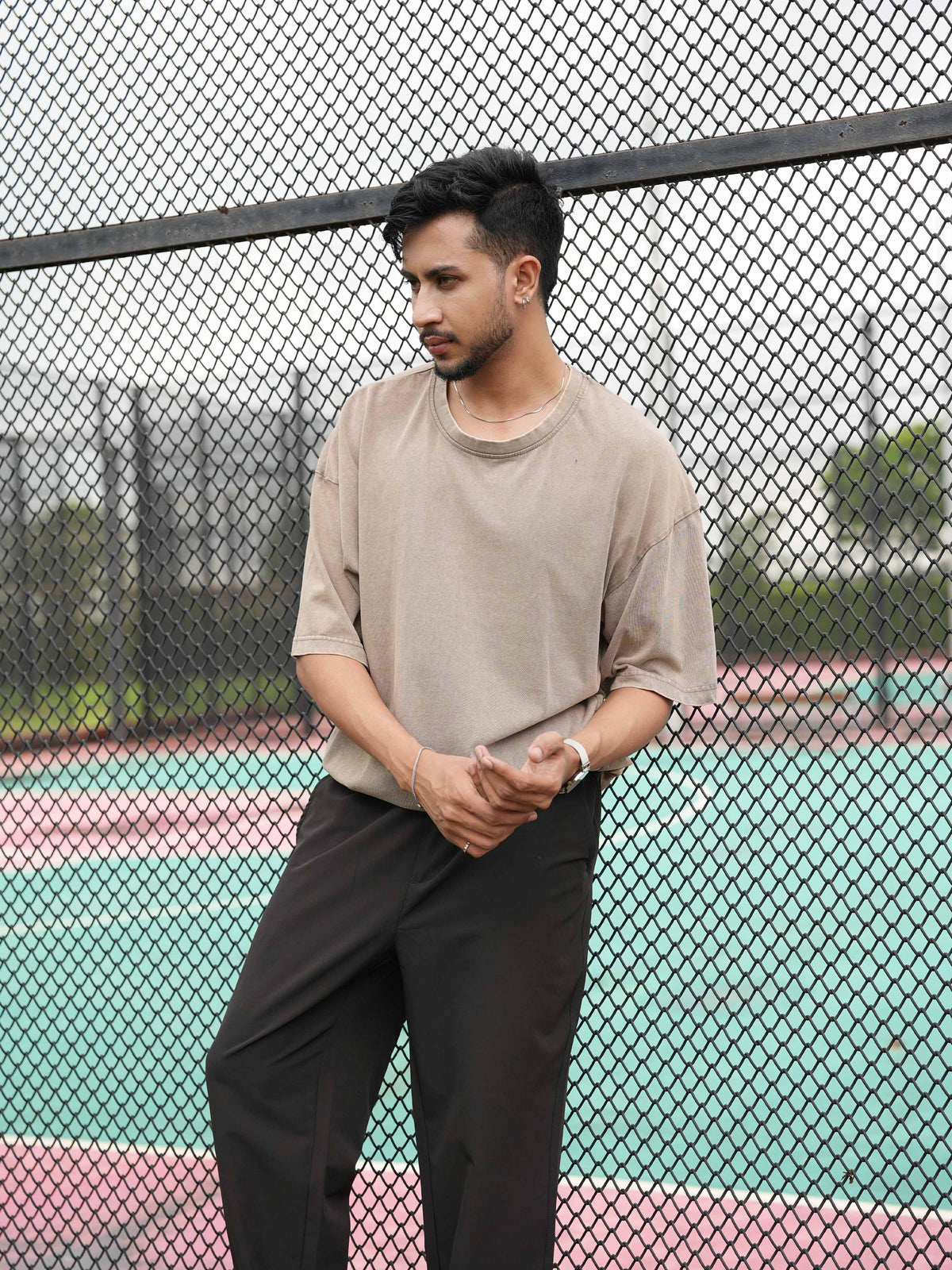 Men’s Drop Shoulder T-Shirt – Classic Solid Short Sleeve Tee, Soft Cotton Blend Comfortable Casual Wear