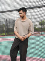 Men’s Drop Shoulder T-Shirt – Classic Solid Short Sleeve Tee, Soft Cotton Blend Comfortable Casual Wear