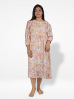 Women's Floral Print Nightdress with Rayon Fabrics