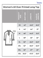 Women’s All Over Printed Long Top – Stylish Casual Tunic for Everyday Wear