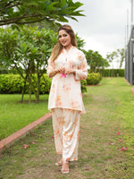 Women's Casual Floral Printed Satin Co-Ord Set
