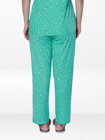 Women’s All Over Printed Lounge Pants | Soft Stretch Yummy Rib Fabric | Drawstring Waist Casual Sleepwear & Pajama Trousers - F.Florida