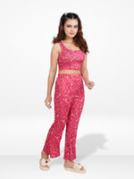 Women’s Crop Top & Palazzo Set – 2-Piece Outfit| Fashionable Party Wear for Women