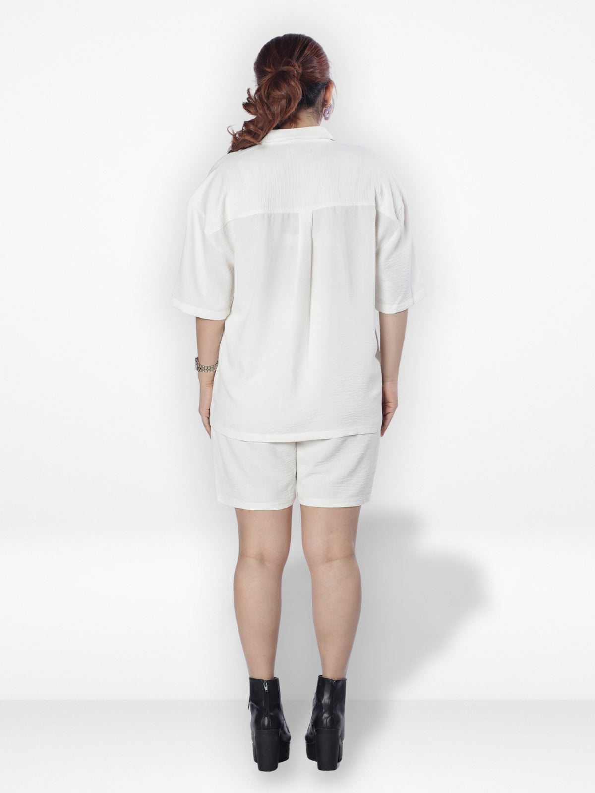 Couple Co-ord Set| Short Pant| Off White
