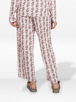 Women's Floral Printed Wide Leg Pants – Soft Yummy Rib Casual Trousers