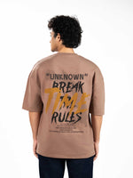 Men’s Oversized Drop Shoulder Graphic T-Shirt – Short Sleeve Crew Neck Tee | Casual Streetwear Top with Front & Back Print