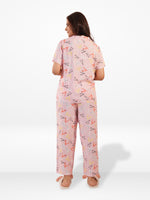 Women's All Over Printed PJ Set – 2 Piece Sleepwear Set | Soft Breathable Nightwear for Women