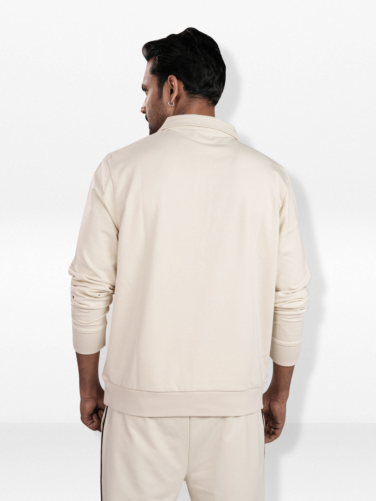 Men’s Half Zip Collar Sweatshirt – Long Sleeve Thermal Casual Shirt Collar | Classic Basic Polo Sweatshirt for Men