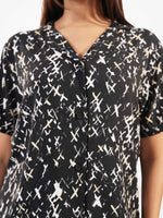 Women's All Over Printed PJ Set – 2 Piece Sleepwear Set | Soft Breathable Nightwear for Women