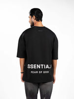 Men’s Oversized Drop Shoulder Graphic T-Shirt – Short Sleeve Crew Neck Tee | Casual Streetwear Top with Front & Back Print