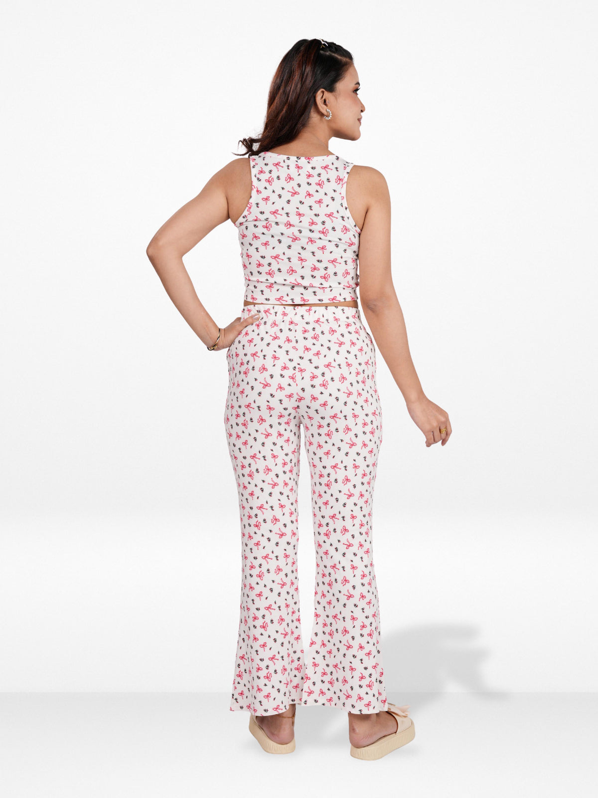 Women’s Crop Top & Palazzo Set – 2-Piece Outfit| Fashionable Party Wear for Women