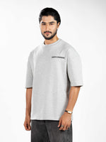 Men’s Oversized Drop Shoulder Graphic T-Shirt – Short Sleeve Crew Neck Tee | Casual Streetwear Top with Front & Back Print