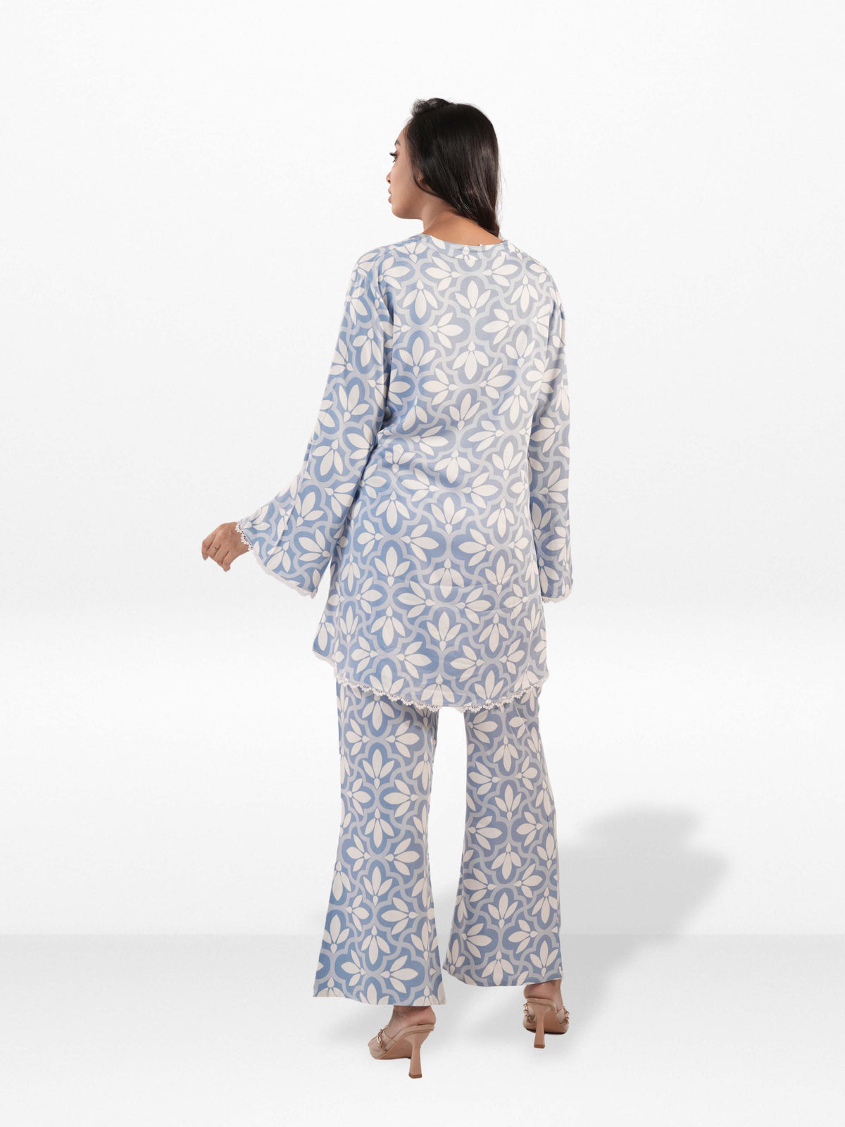 Women’s Floral Printed Co-Ord Set – Trendy 2 Piece Matching Top &amp; Bottom Outfit