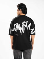 Men’s Oversized Drop Shoulder Graphic T-Shirt – Short Sleeve Crew Neck Tee | Casual Streetwear Top with Front & Back Print