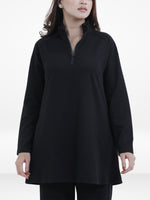 Women’s High Neck Half Zip Pullover Sweatshirt – Long Sleeve  Top | Trendy Relaxed Fit , Hoodie for Casual & Athleisure Wear