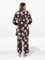 Women’s Floral Printed Co-Ord Set – Trendy 2 Piece Matching Top & Bottom Outfit