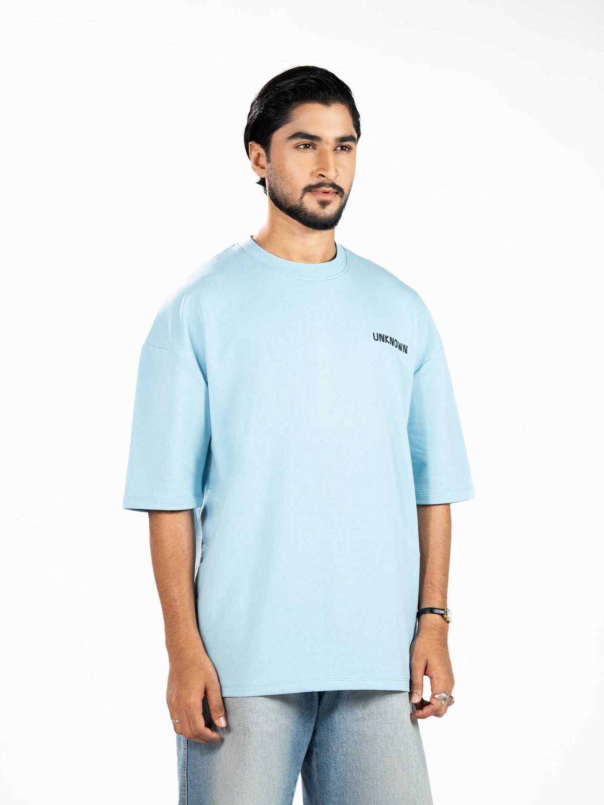 Men’s Oversized Drop Shoulder Graphic T-Shirt – Short Sleeve Crew Neck Tee | Casual Streetwear Top with Front & Back Print