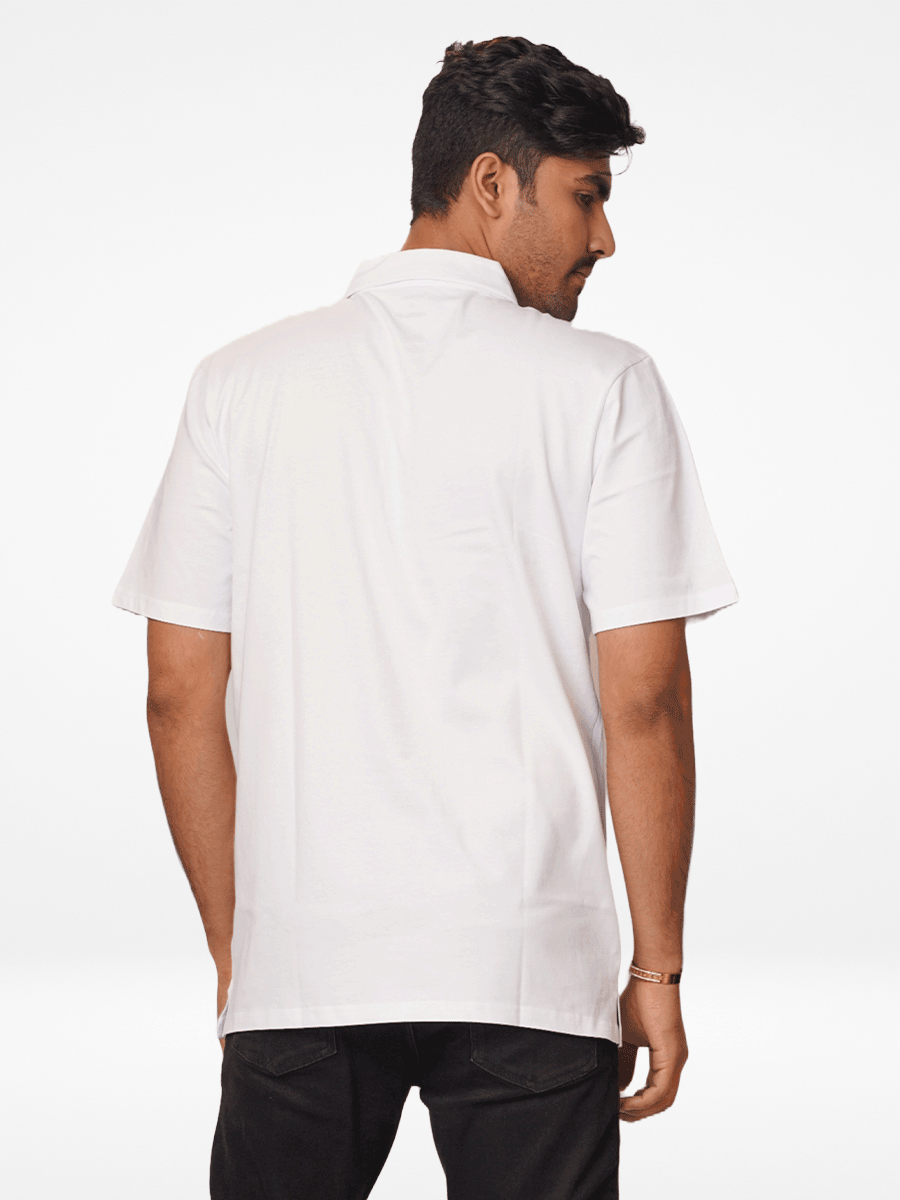Men's Regular-Fit Mercerized Cotton Polo Shirt White