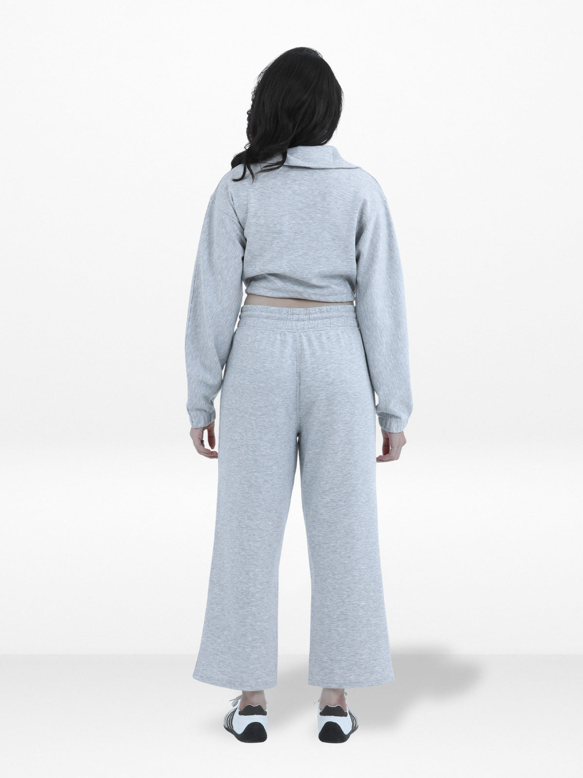 Women’s Long Sleeve Cropped Top Half Zip Pullover Sweatshirt | Trendy Relaxed Fit , Sweatshirt for Casual & Athleisure Wear