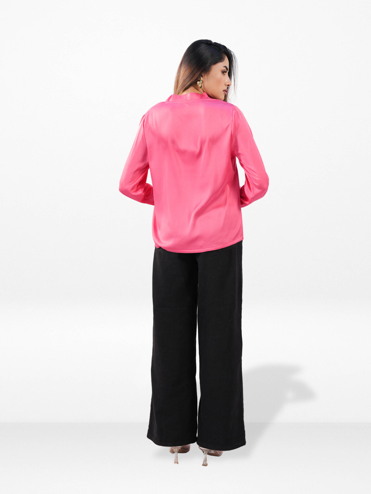 Women’s Satin Top – Soft Shiny | Fashionable Party & Everyday Wear
