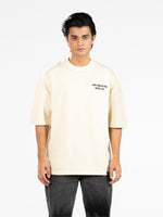 Men’s Oversized Drop Shoulder Graphic T-Shirt – Short Sleeve Crew Neck Tee |Top with Front & Back Print