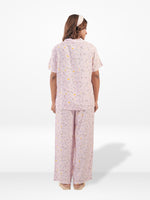 Women’s Printed Night Suit Set – Shirt & Pyjama | Soft Nightwear Dress, 2 Piece Sleepwear for Women, Comfortable Loungewear