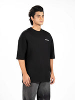Men’s Oversized Drop Shoulder Graphic T-Shirt – Short Sleeve Crew Neck Tee | Casual Streetwear Top with Front & Back Print