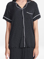 Women Printed Night Suit Set of Shirt & Pyjama, Night wear Dress