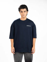 Men’s Oversized Drop Shoulder Graphic T-Shirt – Short Sleeve Crew Neck Tee | Casual Streetwear Top with Front & Back Print