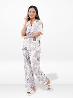 Women’s Short SleeveSleepwear Set – Notch Collar 2 Piece Pajama Outfit | Comfy Nightwear, Soft Summer Lounge Set for Women