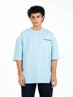 Men’s Oversized Drop Shoulder Graphic T-Shirt – Short Sleeve Crew Neck Tee | Casual Streetwear Top with Front & Back Print